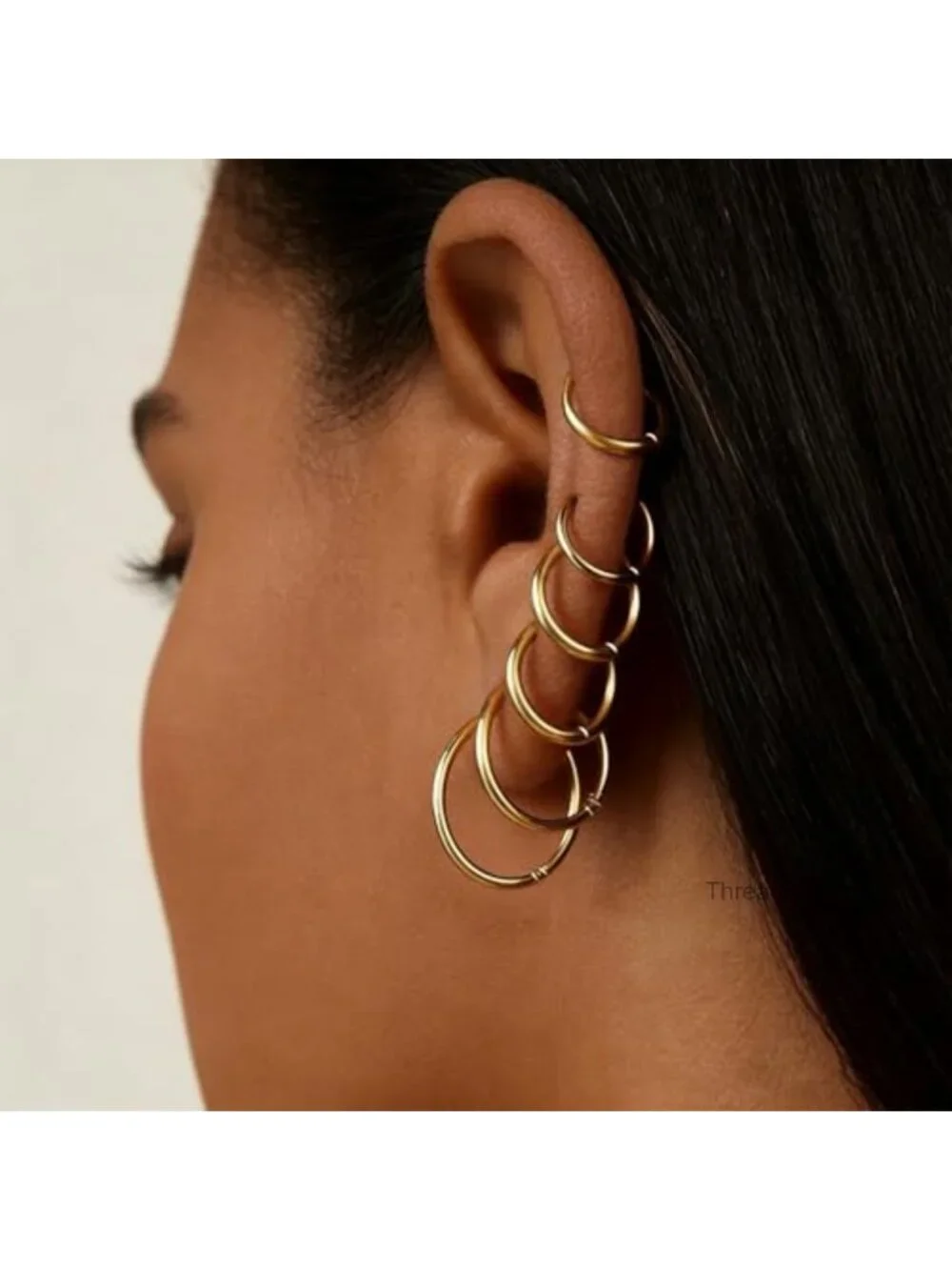 12 Pairs 14K Gold and Silver Plated Huggie Hoop Earrings Set Lightweight